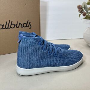 AllBirds Tree Topper Sneakers Lace Up High Top Casual Shoes Blue Men's US 7 NWB